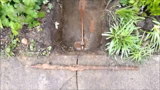 Replacing Old Galvanized Pipe With Copper. Professional Trenchless Water Line Replacement