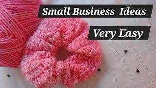 Crochet Scrunchies | Small business Ideas #crochet #scrunchies #scrunchiestutorial #crochettutorial