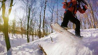 Mont Royal Snowskating with Sam