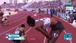 SHAUNAE MILLER-UiBO RUNS WORLD LEAD TO BEAT SALWA EID NASER IN 400M - Diamond League Monaco 2018