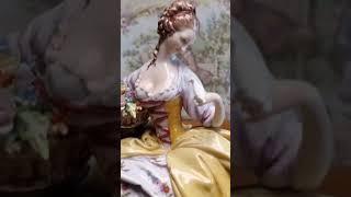 #figurine #앤틱 #인테리어소품 #antique #porcelain #피겨린 #카포디몬테 #capodimonte #새를든여인