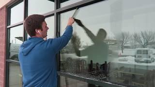 Window Washing With Extension Poles