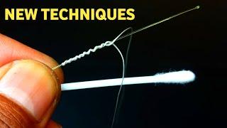 Fishing tricks: Tying braid to fluorocarbon using a cotton bud