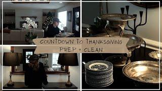  Clean + Prep with Me for Thanksgiving: Setting up Buffets + Rearranging Rooms