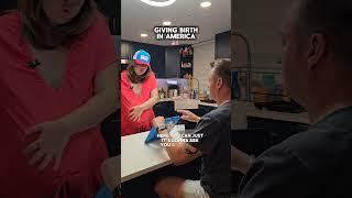 Giving birth in Europ vs. USA #funny #comedy #healthcare #pregnant #america #parody