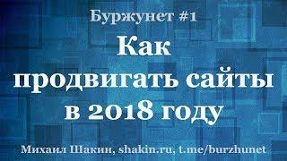 Как продвигать сайты в 2018 году - Буржунет #1