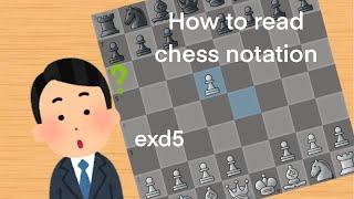 How to read chess notation?