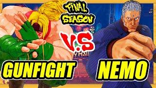 SFV CE  Gunfight (Alex) vs Nemo (Urien)  Ranked Set  Street Fighter 5