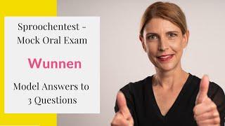 Model Answers to 3 Questions about the topic Wunnen - Mock Sproochentest