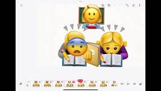 Emoji school ll FlipaClip ll good girl ll bad boy ll at school and at home ll end : thx for watching