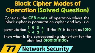 Block Cipher Modes of Operation (Solved Question)