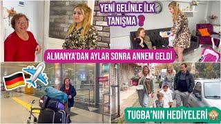 ALMANYA’DAN AYLAR SONRA ANNEM GELDİYENİ GELİNLE İLK TANIŞMATUGBA’NIN HEDİYELERİ