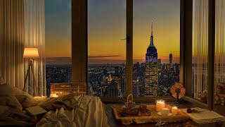 Amazing View Outside My Window - A Luxury NYC Apartment with Jazz Music for Relax and Study