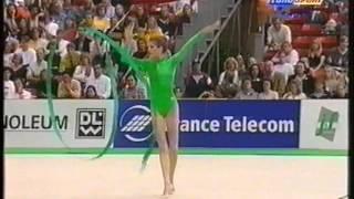 Diana POPOVA (BUL) ribbon - 1996 Europeans Asker EF (incomplete)