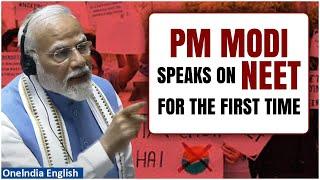 Lok Sabha 2024: PM Modi Breaks Silence on NEET Paper Leak in Parliament | Watch Shocking Reactions