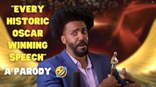 Historic Oscar Winner - First Black Vegan to Win Best Actor Speech - A Parody