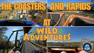 Wild Adventures Coasters and Rapids (POV's) 2024