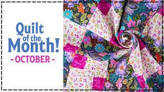 October Quilt of the Month - BEAUTIFUL Garden Path