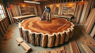 Explore The Giant Wooden Workshop: From Giant Wooden Trees To Luxurious Dining Tables #300