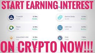Start earning Daily interest with your Crypto now!!!