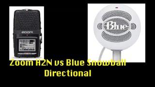 Zoom H2N vs Blue Snowball Podcast/ Voiceover Setting