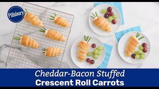 Cheddar-Bacon Stuffed Crescent Roll Carrots | Pillsbury