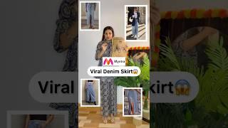 bought pinterest denim skirt from Myntra #shorts #myntra #skirt #pinterestinspired #youtubeshorts