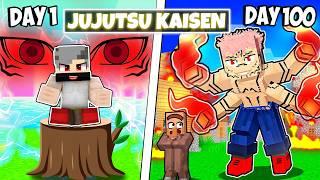 Growing Up As JUJUTSU KAISEN in Minecraft! (Hindi)