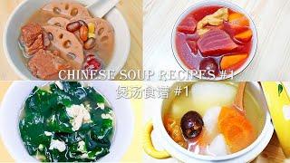 Chinese Healthy Soup Recipes Compilation #1 by Hapeat with Beetroot Mani Cai Chinese Yam Lotus Root