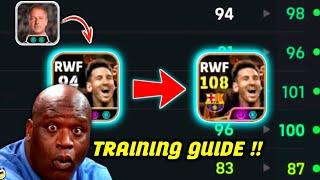 LIONEL MESSI FC Barcelona MSN Pack Best Training Guide To 108 Rated  || efootball 2025 