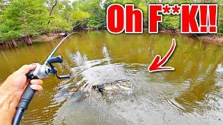 Backwoods River Fishing Turns TERRIFYING in Minutes! (We LEFT)