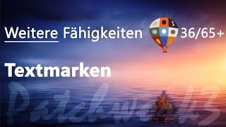 36 Textmarken