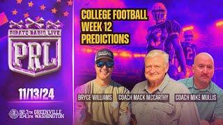 Pirate Radio Live - 11/12/2024 -Coach Mack, Mully, Si Seymour, Bryce Williams