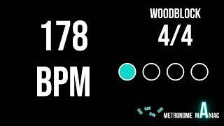 Metronome 178 BPM 4/4 - Woodblock