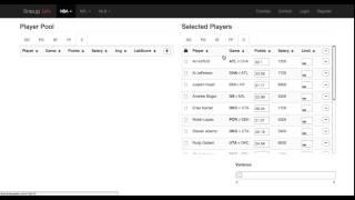 MLB, NBA, & NFL Fanduel Lineup Optimizer - Lineup Lab - http://www.lineuplab.com