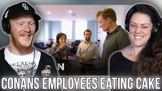 Conan Busts His Employees Eating Cake REACTION | OB DAVE REACTS