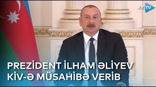 Prezident İlham Əliyev yerli televiziya kanallarına müsahibə verib