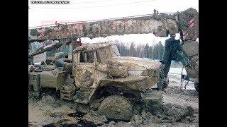 Конец Зимника Вывод техники труднопроходимые дороги севера бездорожье крайний север