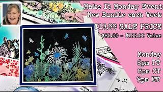 Make It Monday Craft Class & Event. Creative Expressions 6 Stamp Sets for $19.99 Reg price $81.00