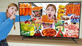 LIVE MUKBANG Fire Spicy Noodle Food Tteokbokki Challenge by HIU 하이유