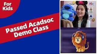 Passed Acadsoc Demo Class in November 2020 | How to pass Teaching Lesson