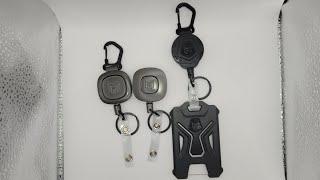 MNGARISTA Retractable Badge Holder, Heavy Duty Carabiner Keychain & Tactical ID Card Holder Review .