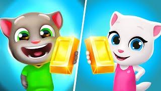 Talking Tom VS Talking Angela - Tom Gold Run New Update, Tom Gameplay, Talking Tom Gold Run Game