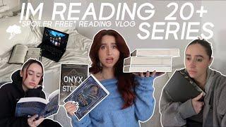 *attempting* to finish the 21 series I am in the middle of (spoiler free reading vlog) | episode 5