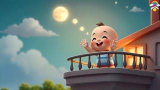 Mister Moon, Up So High | Children's Rhyme | Night Fun Song #cartoon #animals