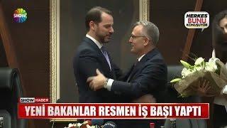 Yeni bakanlar resmen iş başı yaptı