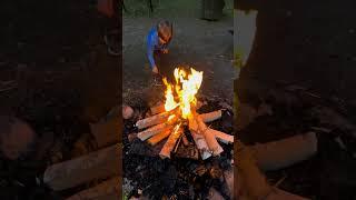 #CampfireMagic on our #familycampingtrip. Witness the mesmerizing flames of #magicfire  #crackling