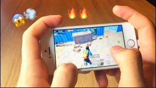 iPhone SE (2016) - PUBG Mobile 4 Fingers Claw Handcam - Clips !