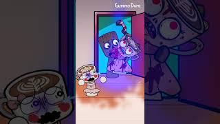 Oh noo, Zombie Tung Tung Tung Sahur is biting Ballerina Cappuccina and turning her into one! #shorts