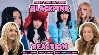 OUR FIRST TIME WATCHING BLACKPINK!! | How You Like That + Pink Venom + Shut Down